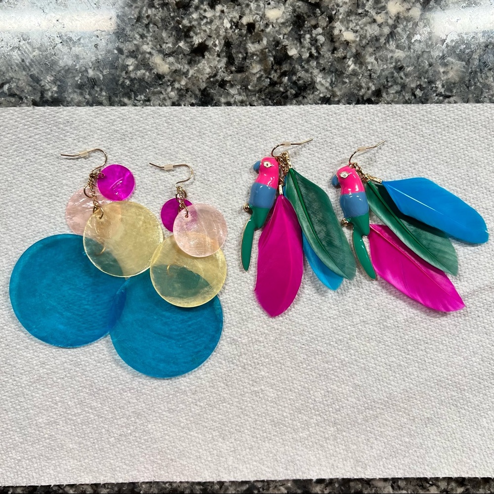 Tropical Novelty Earrings Lot